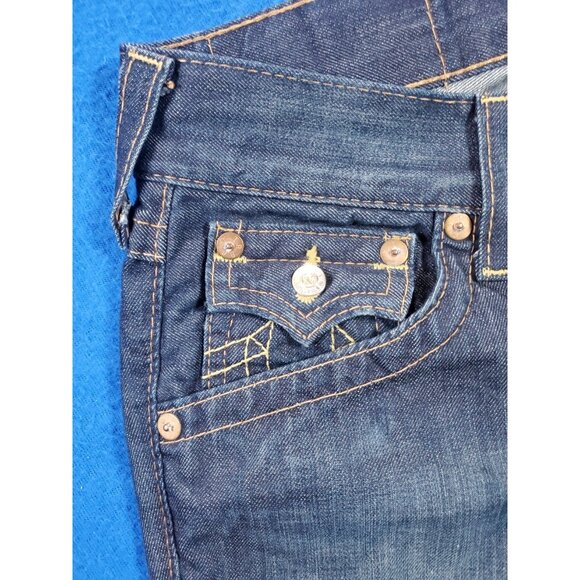 Vintage True Religion Joey Dark Wash Bootcut Jeans Flair Leg Men's Size 30 - Picture 3 of 16